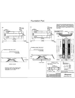 14k scissor lift foundation layout