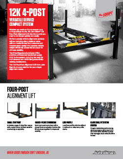 12k four post alignment lift brochure