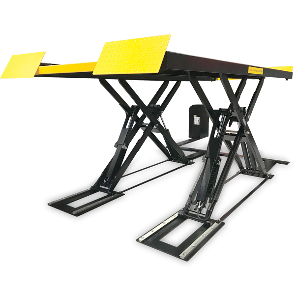 one person test lane scissor lift