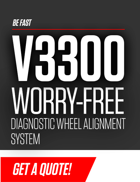V3300 Diagnostic Wheel Alignment System. Get a Quote!