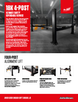 18k 4 post lift brochure