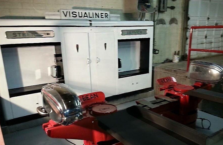 Bernie Jackson with upgraded visual wheel aligner