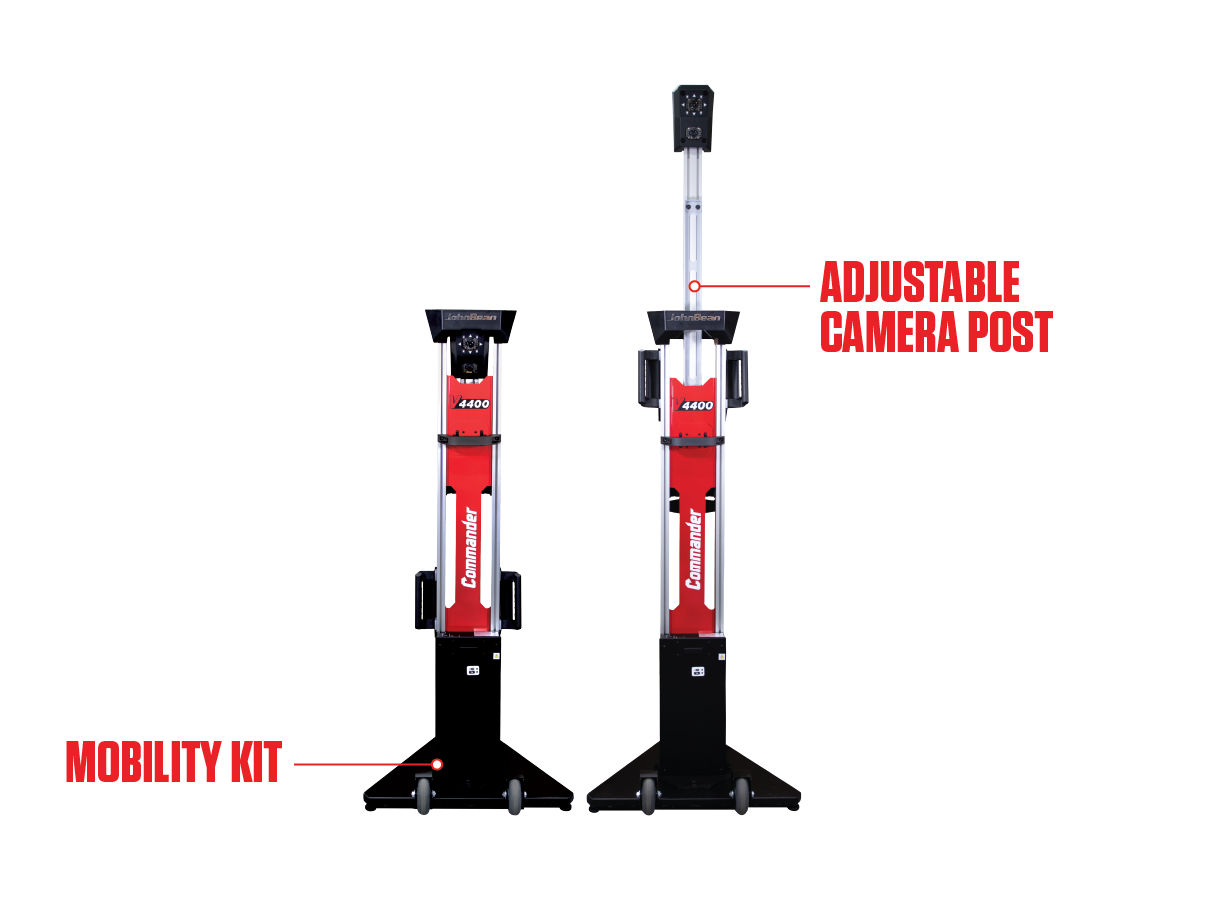 Adjustable Camera Post and Mobility Kit callouts