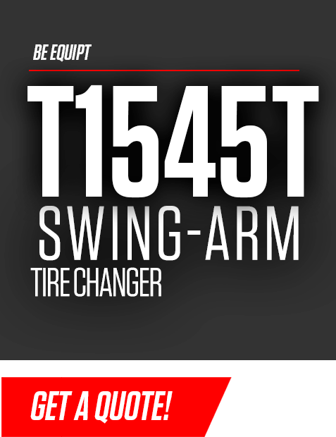 "Be Equipt - T1545T Swing-Arm Tire Changer - Get a Quote!"